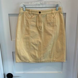 Vintage soft yellow summer skirt